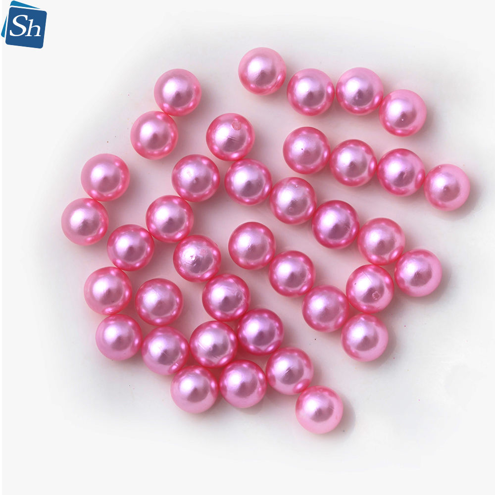 High Quality Popular Bulk Custom Colored Plastic ABS Acrylic Imitation Beads Hole Top Grade 3mm-30mm